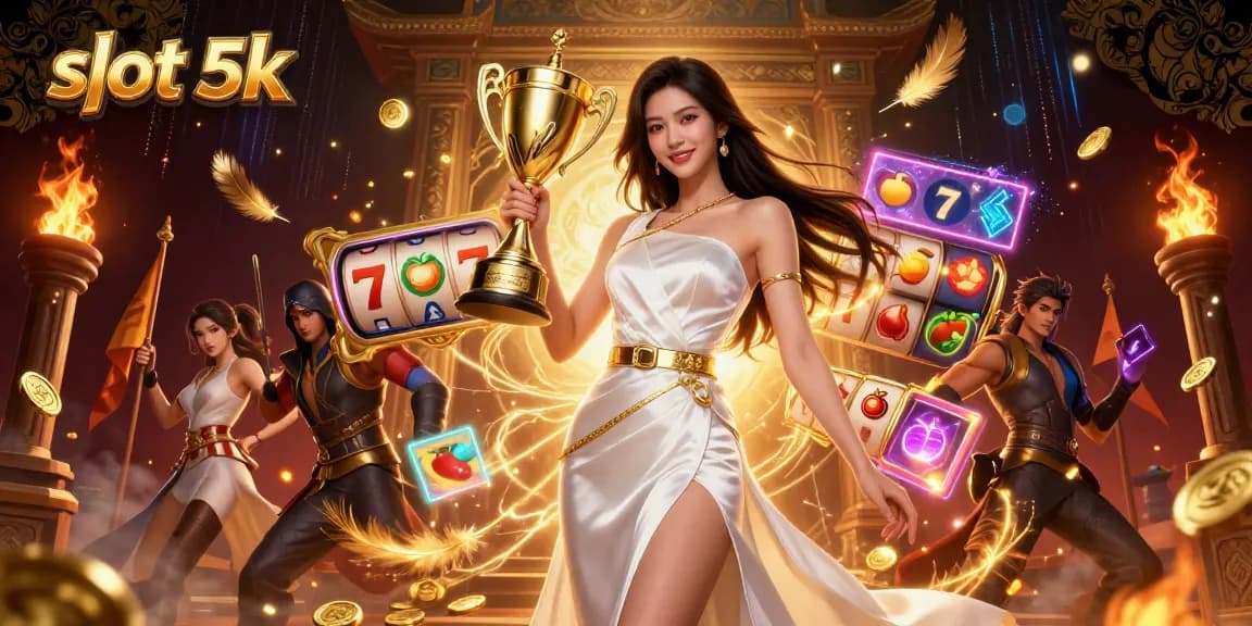Experience thrilling gameplay with slot 5k jackpots, featuring vibrant visuals and dynamic slot elements.