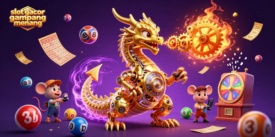 Mengklaim kemenangan dengan slot gacor gampang menang, ilustrasi slot mewah bertema kasino.