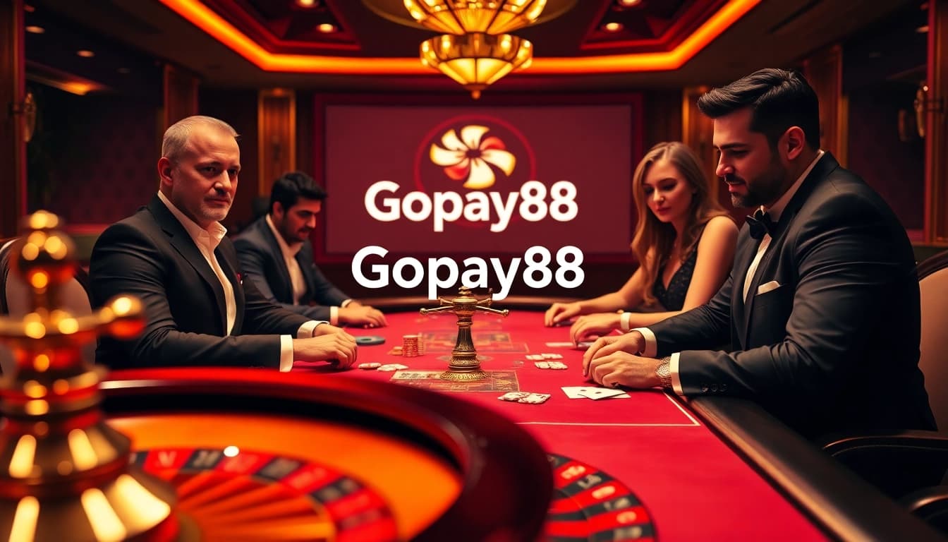Gopay88 Daftar displayed at a luxurious casino table, enhancing high-stakes gaming excitement.