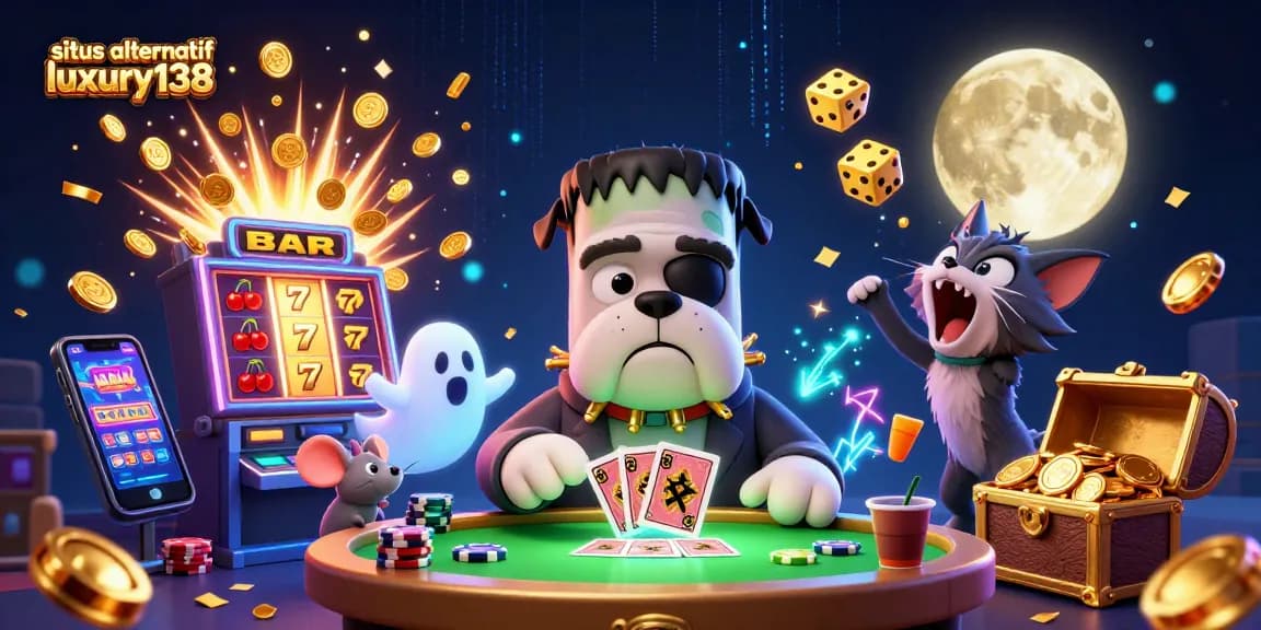 Experience the thrill of situs alternatif luxury138 with lively casino action featuring a monster dealer.