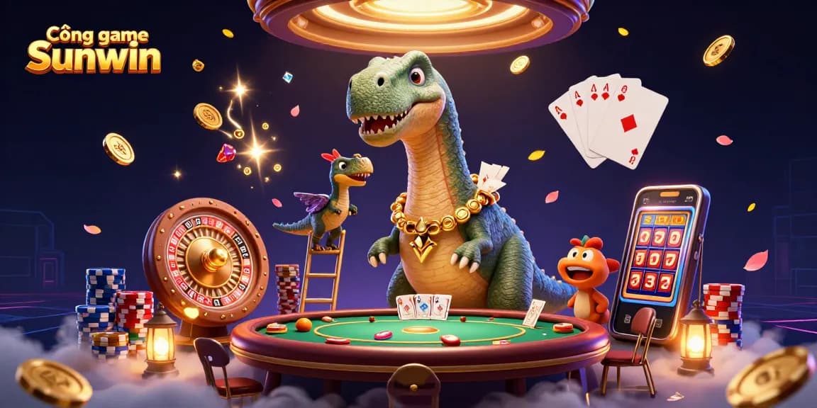 Cổng game Sunwin offers an exciting casino experience with dazzling characters and vibrant elements