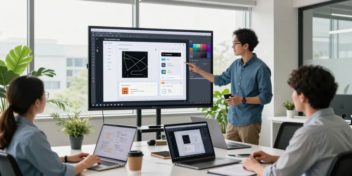 Snipaste官网 showcasing advanced screenshot tools in a modern office.