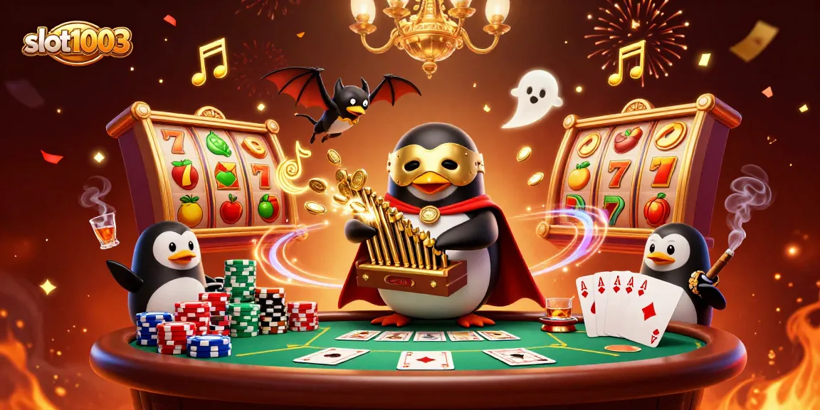 Menangkan keberuntungan slot1003 dengan simbol keberuntungan dan koin emas melimpah.