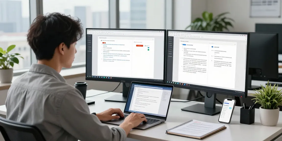 Detect PDF fraud using AI technology for document verification in a modern office.