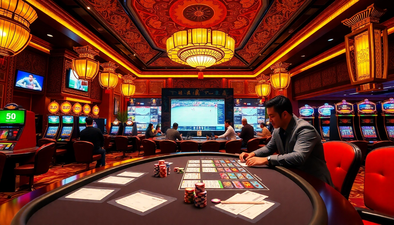 SBOBET sports betting slips on a vibrant casino table, enhancing the gambling excitement.
