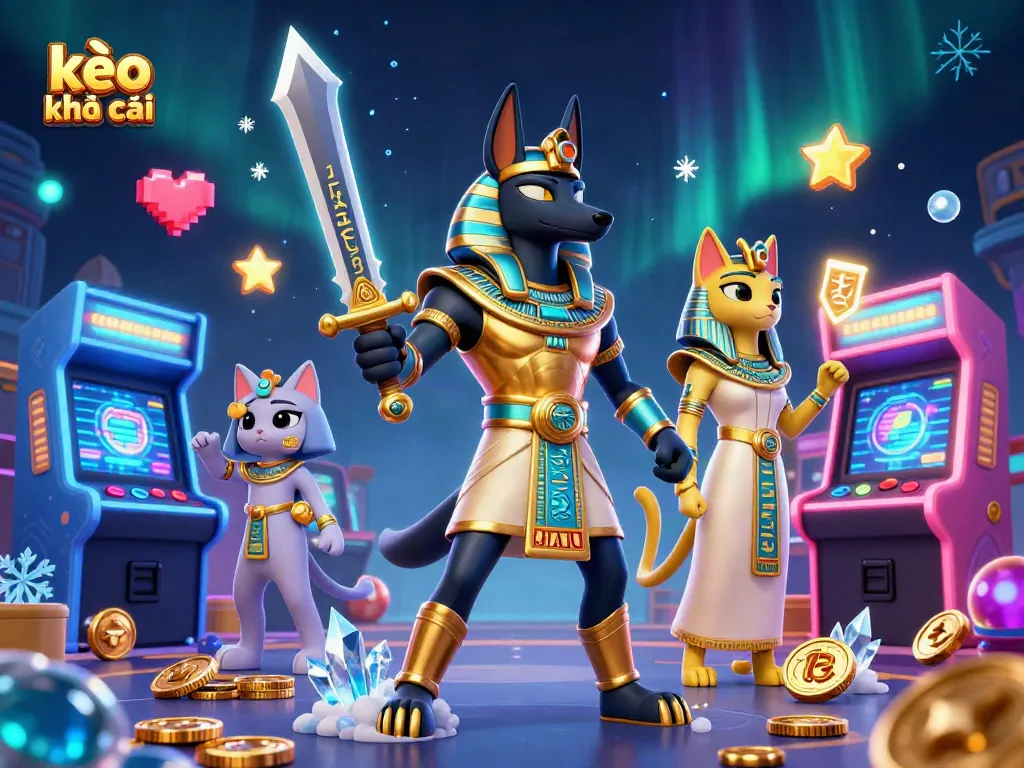 Experience thrilling moments at kèo nhà cái with dynamic scenes featuring vibrant gaming elements and characters.