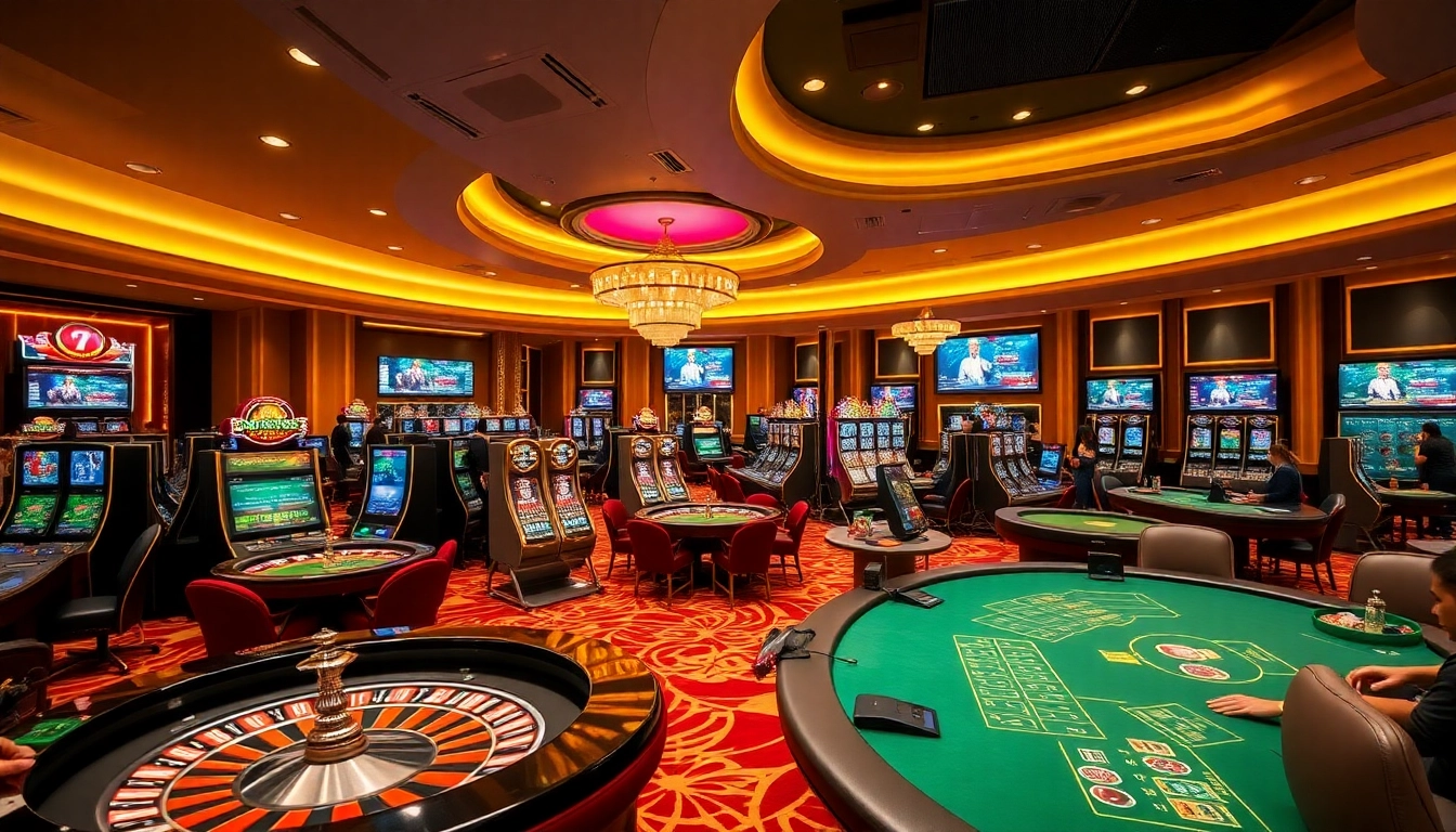 Experience thrilling gaming action at mg188s.com with vibrant casino visuals and engaging atmosphere.