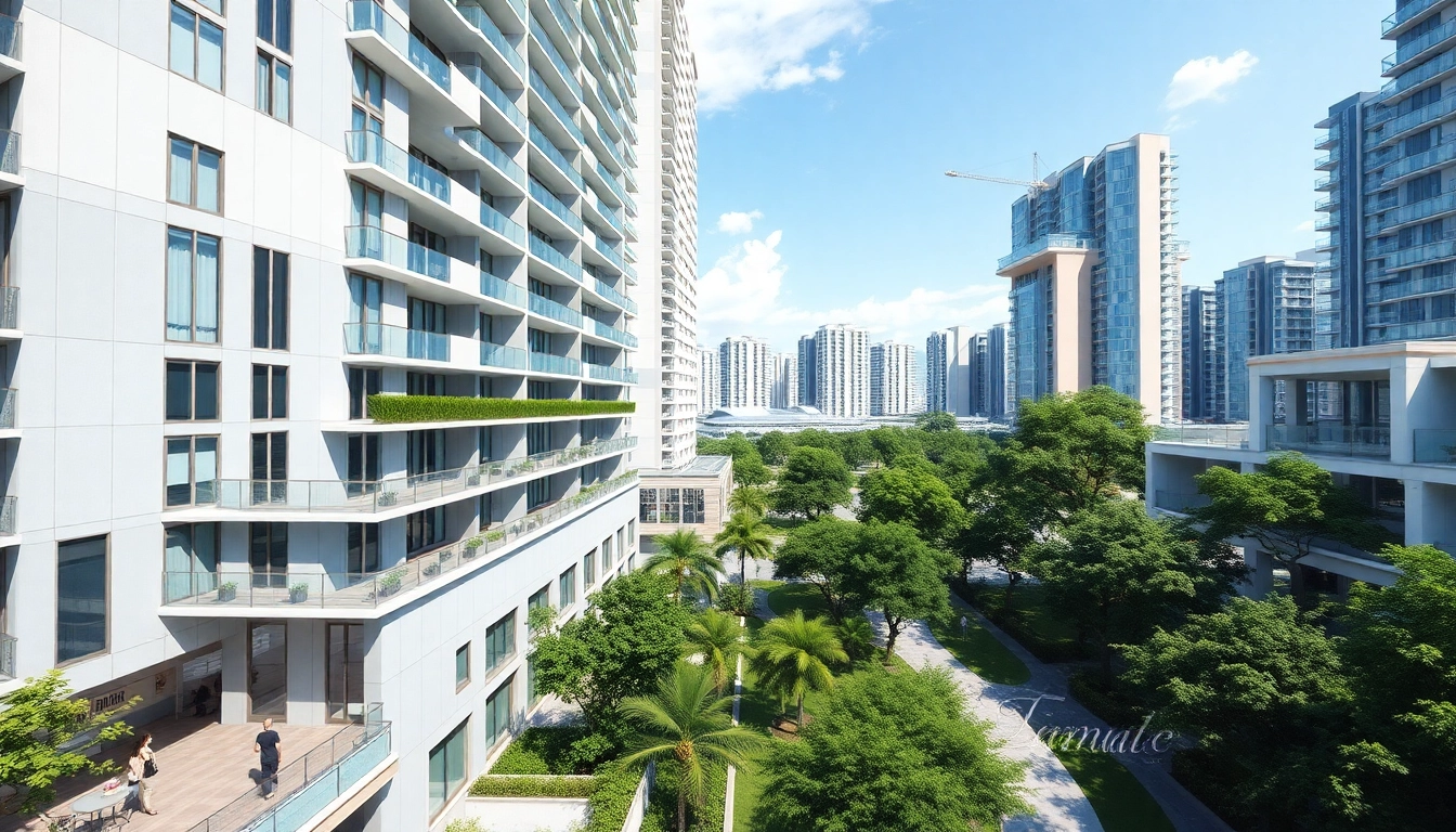 Showcase of Tampines EC, highlighting modern design and community amenities in a vibrant urban setting.