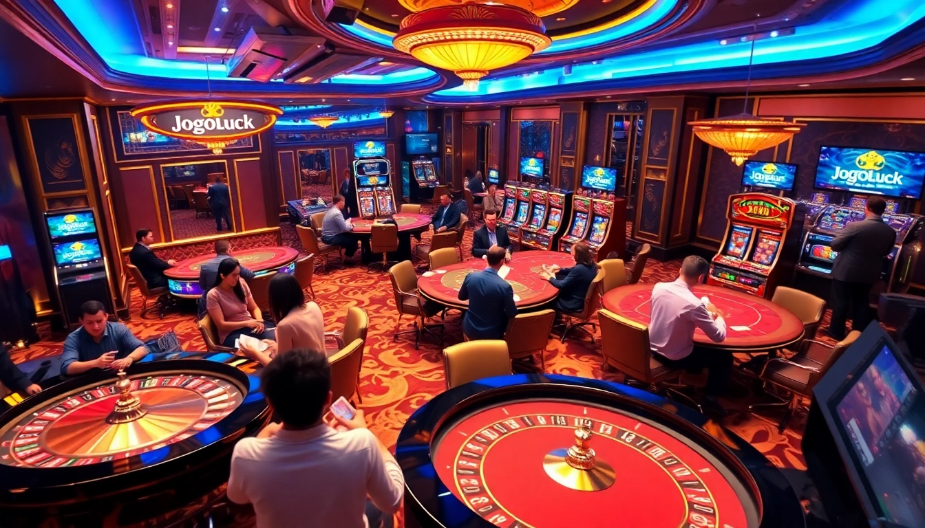 Experience thrill and excitement at https://jogoluck.br.com/ with luxury gaming tables and vibrant slot machines.