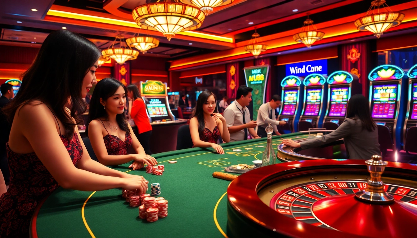 Experience thrilling gaming at Nhà cái AU88 with vibrant casino tables and exciting gameplay.